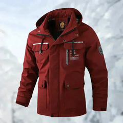Wasserdichte Winterjacke für Herren | Ski in Rot