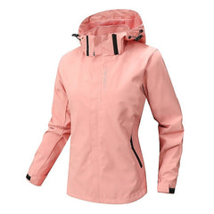 Weiche klassische Kapuzenjacke - Myriam in Rosa