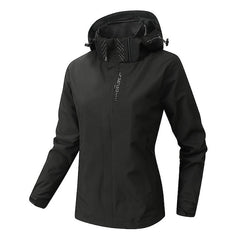 Weiche klassische Kapuzenjacke - Myriam in Schwarz