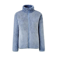 Weiche und warme Jacke für Frauen - Anelie in Babyblau