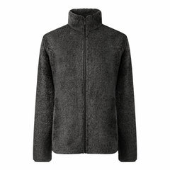 Weiche und warme Jacke für Frauen - Anelie in Dunkelgrau