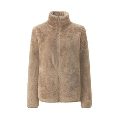 Weiche und warme Jacke für Frauen - Anelie in Khaki
