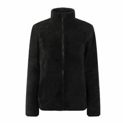 Weiche und warme Jacke für Frauen - Anelie in Schwarz