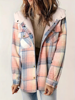 Weiche & warme Kapuzenjacke - Susanna in Rosa
