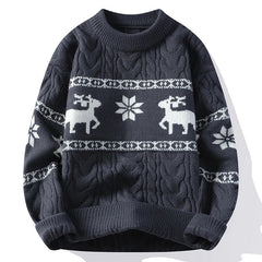 Weihnachtsstrickpullover für Herren - Gerard in Dunkelgrau