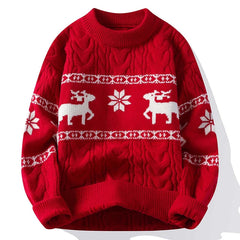 Weihnachtsstrickpullover für Herren - Gerard in Rot