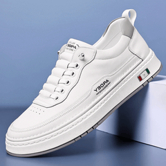 Italienische Lederschuhe in Weiß