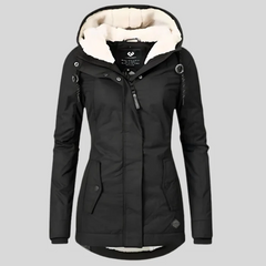 Wetterfeste Winterjacke für Damen | Warme in Schwarz