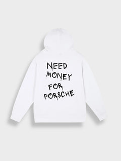 Eleganter Kapuzenpullover Unisex in Weiß