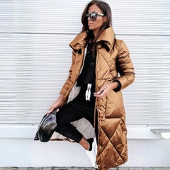 Wind- und wasserdichte, warme Steppjacke - Patrizia in Khaki