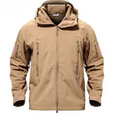 Winddichte militärische Thermojacke für Männer - Falko in Sand