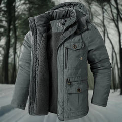 Winddichte warme Winterjacke - Dagobert in Grau