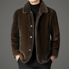 Winddichte Winterjacke für Herren | Warme in Kaffee
