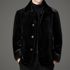 Winddichte Winterjacke für Herren | Warme in Schwarz