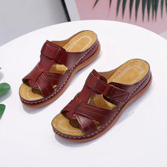 Mina® | Orthopädische Sandalen für Damen in Rotwein