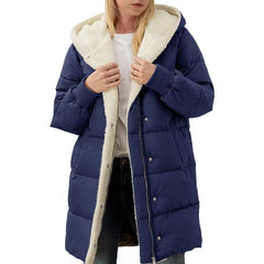 Winterjacke aus Baumwolle für Frauen - Renate in Dunkelblau