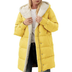 Winterjacke aus Baumwolle für Frauen - Renate in Gelb