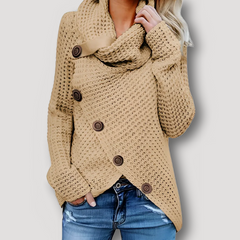 Winterpullover aus Grobstrick für Frauen - Victoria in Beige