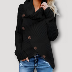 Winterpullover aus Grobstrick für Frauen - Victoria in Schwarz