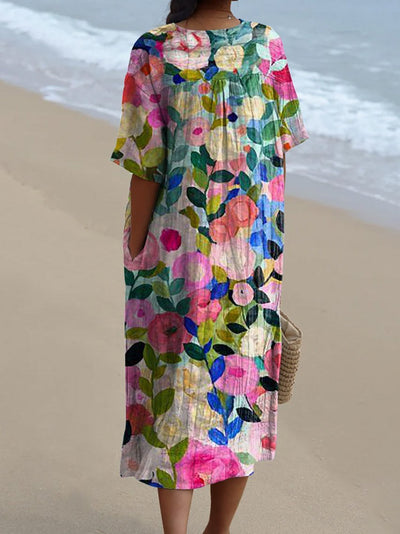 Bente | Vintage Blumen Kleid
