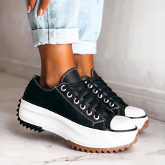 Sabine | Damen Komfort Sneakers Stützend – Sneaker Komfort Stütze Alltag 2026 in Schwarz