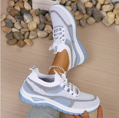 Camilla | Stylische Sneaker für Damen in Weiß-Blau
