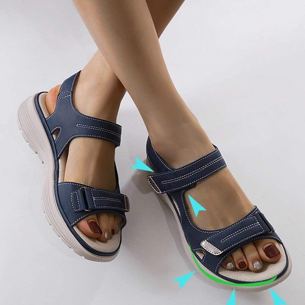 Verstellbare Klettverschluss-Sandalen für Damen