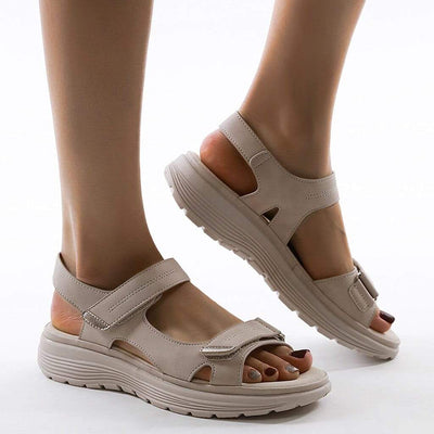 Verstellbare Klettverschluss-Sandalen für Damen
