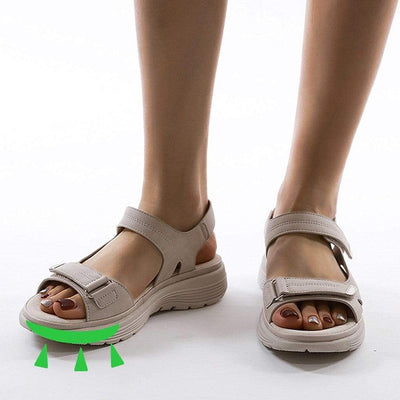 Verstellbare Klettverschluss-Sandalen für Damen