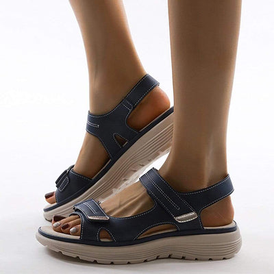 Verstellbare Klettverschluss-Sandalen für Damen