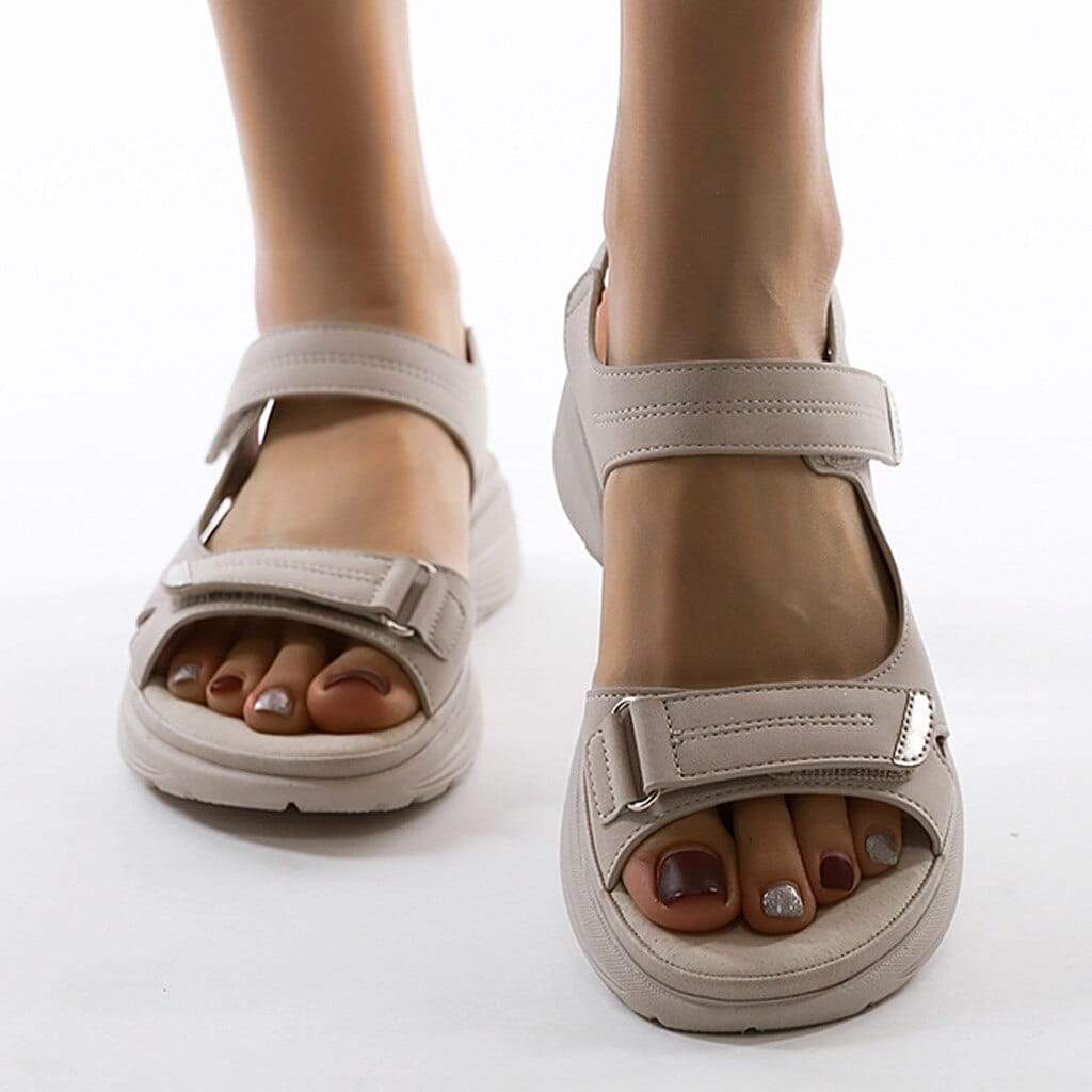 Verstellbare Klettverschluss-Sandalen für Damen