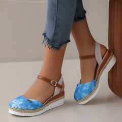 Sandalen Damen – Stilvolle und Bequeme Orthopädischen Sandalen in Himmelblau