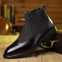 Riccardo Brogue Schuhe in Schwarz