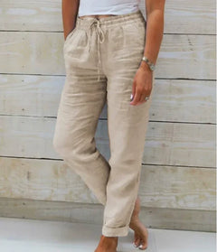 WellenHosen™ | Lässige Hose mit Kordelzug (1+1 FREI) in Khaki