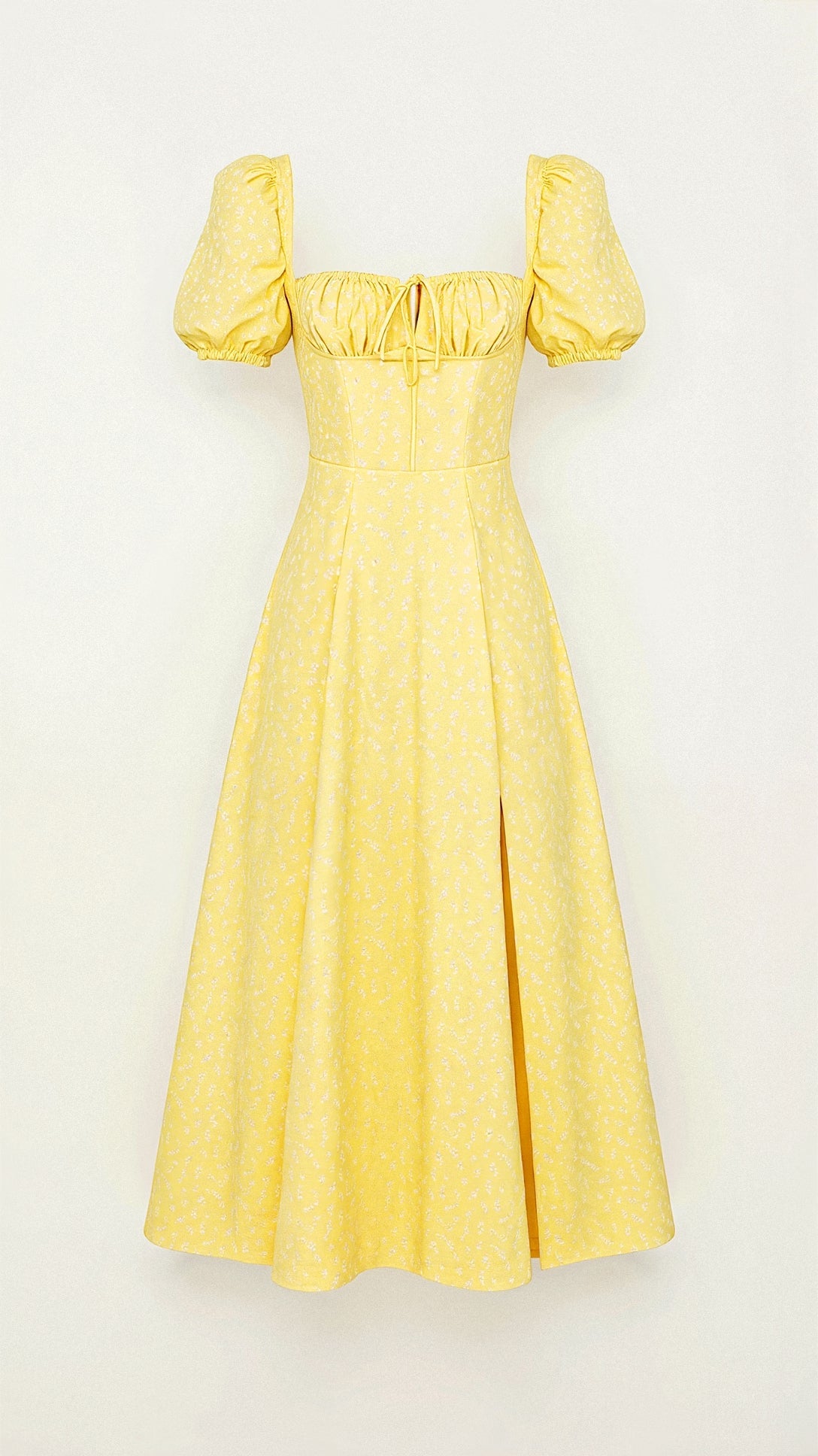 Daniela - Midikleid - Quadratische Halslinie