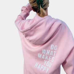 Zeitlos warmer Statement-Kapuzenpullover - Sophie in Pastellrosa