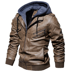 Hochwertige Lederjacke mit Stil - Werner in Braun