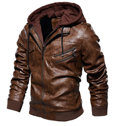 Hochwertige Lederjacke mit Stil - Werner in Dunkelbraun