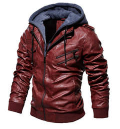 Hochwertige Lederjacke mit Stil - Werner in Rot