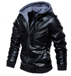 Hochwertige Lederjacke mit Stil - Werner in Schwarz