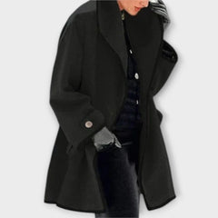 Sherry - Eleganter Trench Mantel in Schwarz