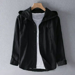 Nikki | Leinenbluse in Schwarz
