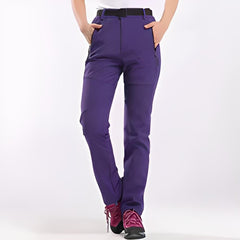 Widerstandsfähige & Wasserdichte Wanderhose für Damen in Lila