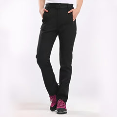 Widerstandsfähige & Wasserdichte Wanderhose für Damen in Schwarz
